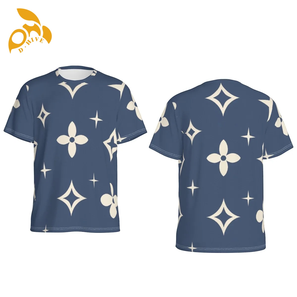 free shipping of customized fashionable All-Over Print Men's O-Neck Sports T-Shirt High-quality attractive popular classic comfortable soft Breat