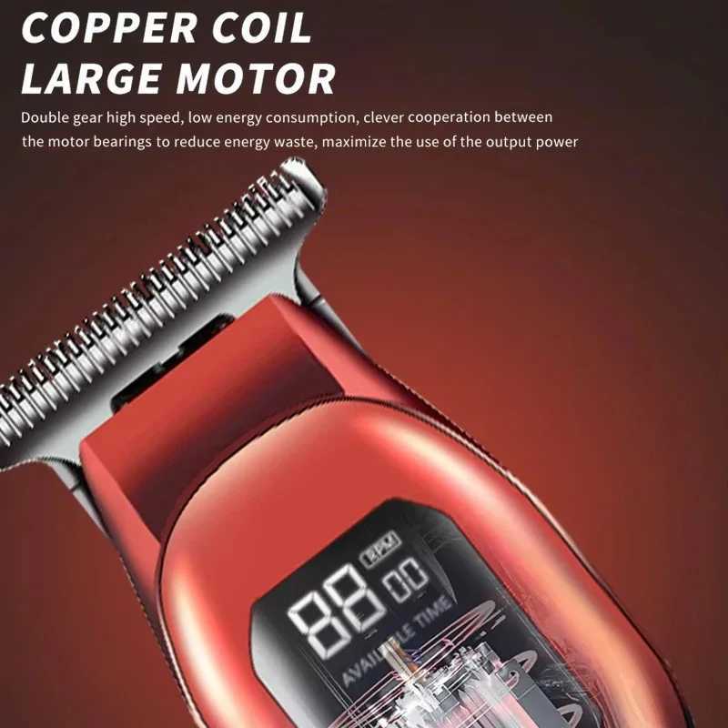 Electric Hair Trimmer Shaver Home Trimmers for Men Hair Clipper Professional Rechargeable Shavers Barber Hair Cutting Machine XJ250624