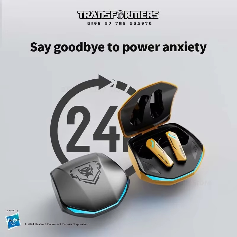TRANSFORMERS TWS Bluetooth 5.4 Earphones Noise Reduction Headphones Gaming Music Dual Mode Sport Earbuds TF-T10