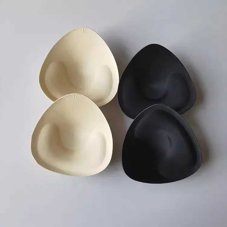 2Pcs Bikini Bra Pads Triangle Cups Chest Push Up Insert Foam Pads For Swimsuit Padding Accessories Removeable Enhancer Bra Pads W250624