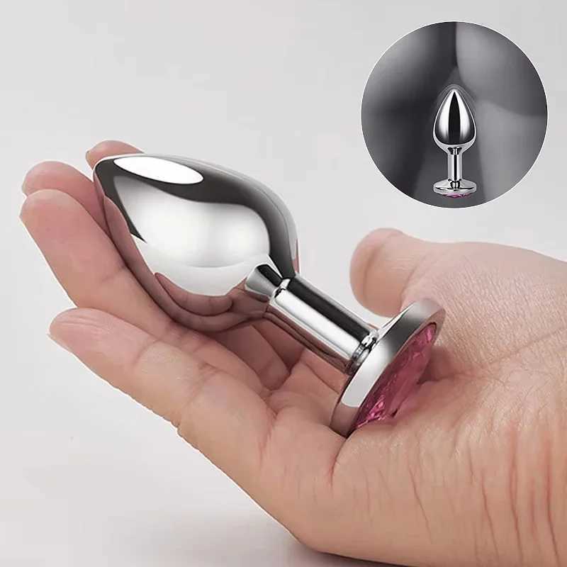 Annal Plug Adult Trainer Kit Aluminium Alloy Metal Butt Plug Prostate Massager Masturbator Dildo Adult Sex Toys for Men Women W250624