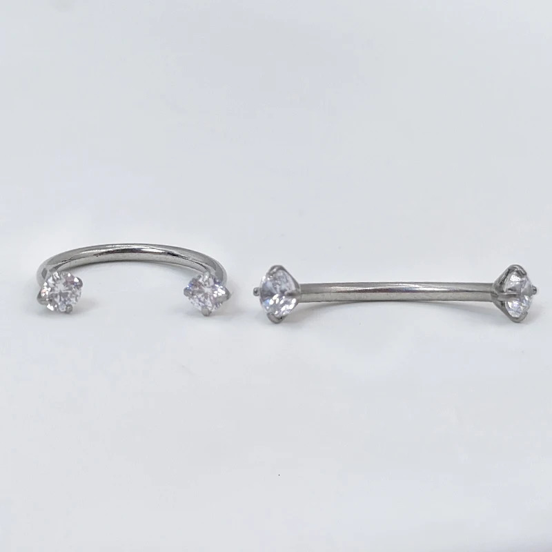 1510pcs G23 Piercings Labret Stud Lip Nose piercing kit Eyebrow C rod Body Jewelry ASTM36 Cartilage Earring 250613