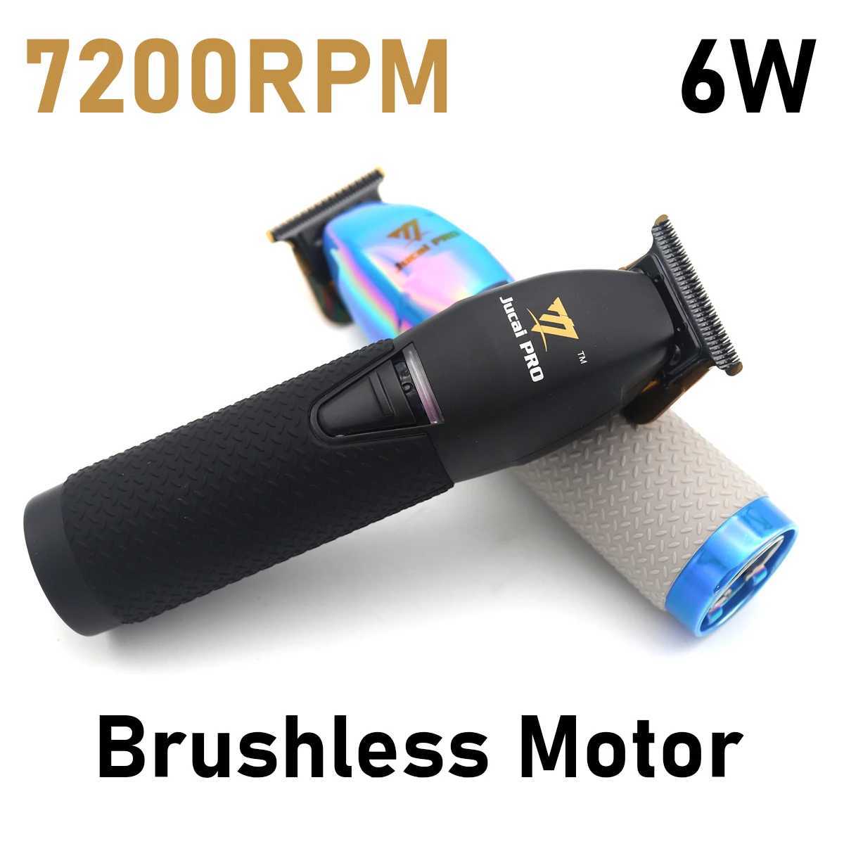 Jucai PRO F7878 Hair Trimmer for Men Brushless Motor Zero Gapped Low Noise Cordless Professional Hair Clipper Finishing Machine XJ250624