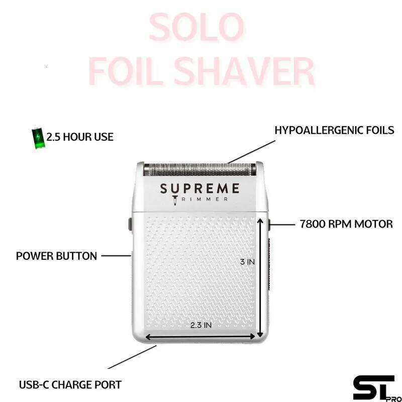 Trimmer Solo Hair Finishing Single Foil Electric Shaver | Mini Travel Men Razor For Barbers & Home Use Brush Smooth Comfort