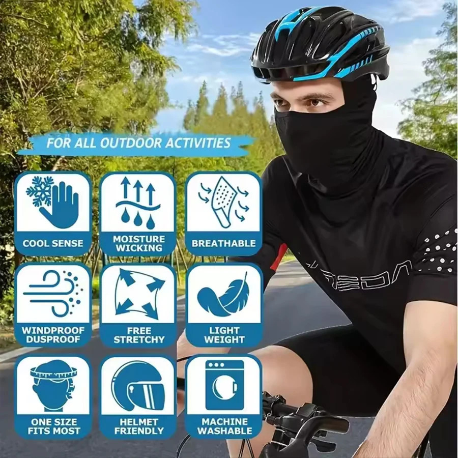 360 Degree Lightweight Cooling Hood Sun Protection Shroud Mask for Outdoor Activities Fishing Surfing Swimming 250624