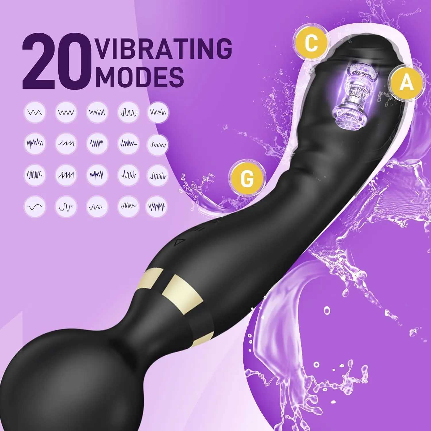 20 Speeds Powerful AV Magic Wand Vibrator Clitoris Stimulator G Spot Massager Sex Toys for Women Adult Female Erotic Sex Product W250624