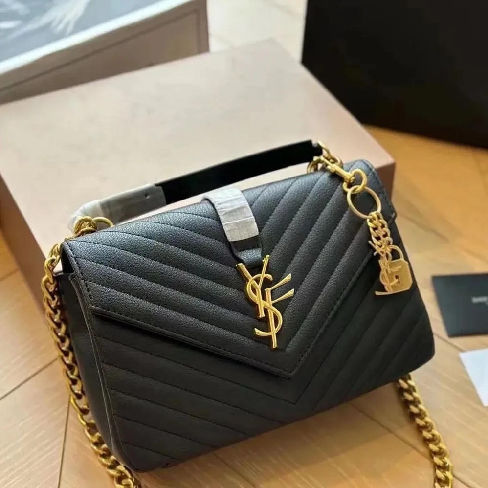 Luxurys leather envelope bag quilted chain Crossbody Designer bag 10A Purse handbag Womens classic flap Clutch Bag mens Shoulder tote Messenger Bags