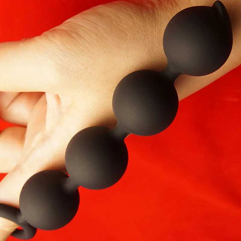 Silicone Anal Beads Balls Sex Toys Anal Plug Buttplug Butplug Butt Ass Plugs Training Trainer Diator W250624