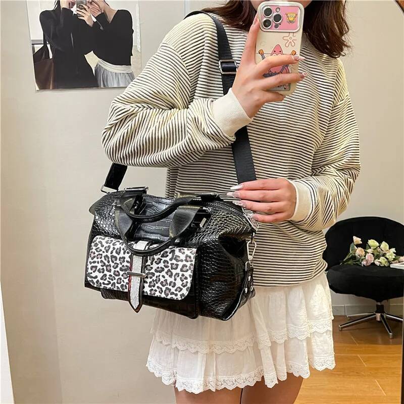 high-quality Fashion ladies PU new travel Boston shoulder crossbody handbag tote bag designer bags sac