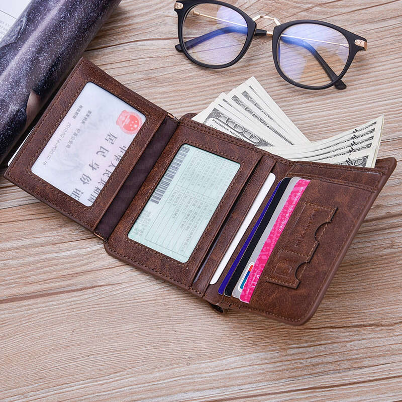 Men's Short Vertical 70% off Wallet Fashion Casual Multi-Function Card Holder wallet designer mens wallet wallet designer mens wallet wallet desi