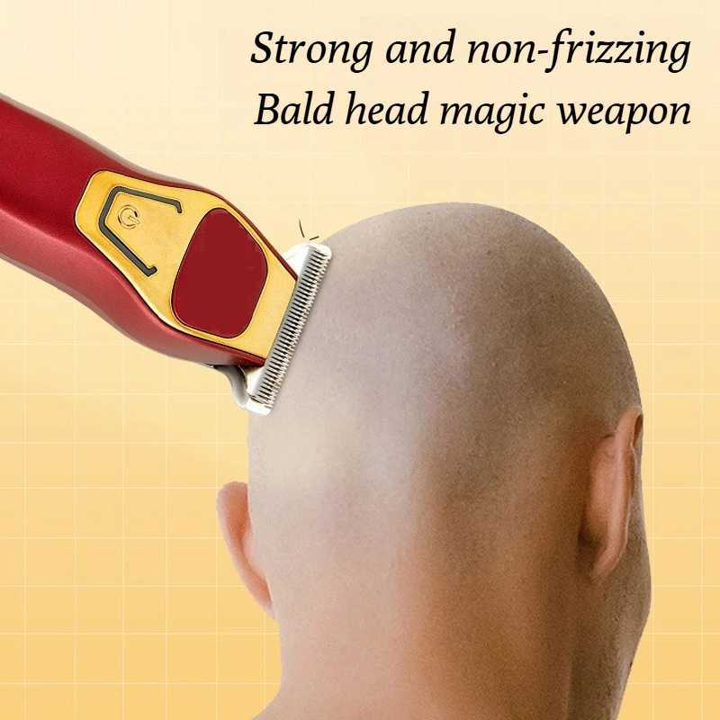 Barber-Grade Electric Hair Clipper with T-Blade - 0mm Ultra Precise Shaving Beard Trimming for Professional Salons Home Use XJ250624