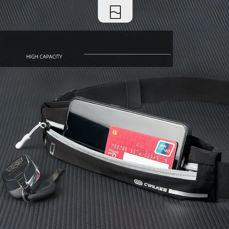 Running Belt Waist Bag for Cell Phone Sports Fanny Pack Waterproof Men Women Hidden Gym Bags Pouch 250624