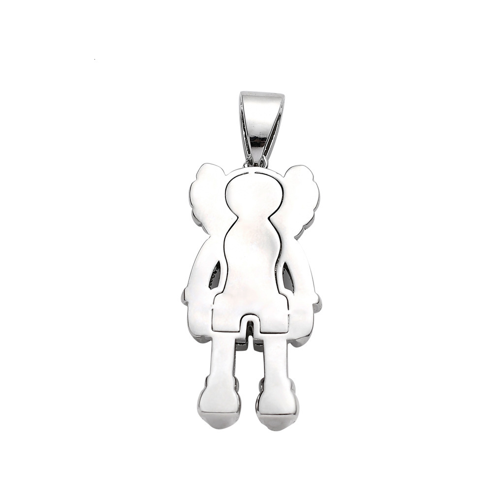 Luxury Moissanite Hip Hop Sesame Street Doll Pendant Diamond Studded Personalized Trendy Accessory Pass the diamond tester