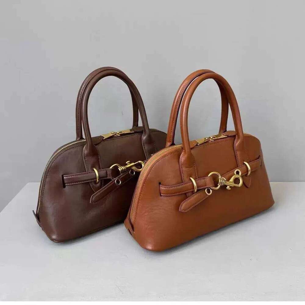 Muja Autumn/Winter New Arrival Vintage Handbag Top Layer Genuine Leather Business Bag Cross-Border Trendy Motorcycle Equipment A