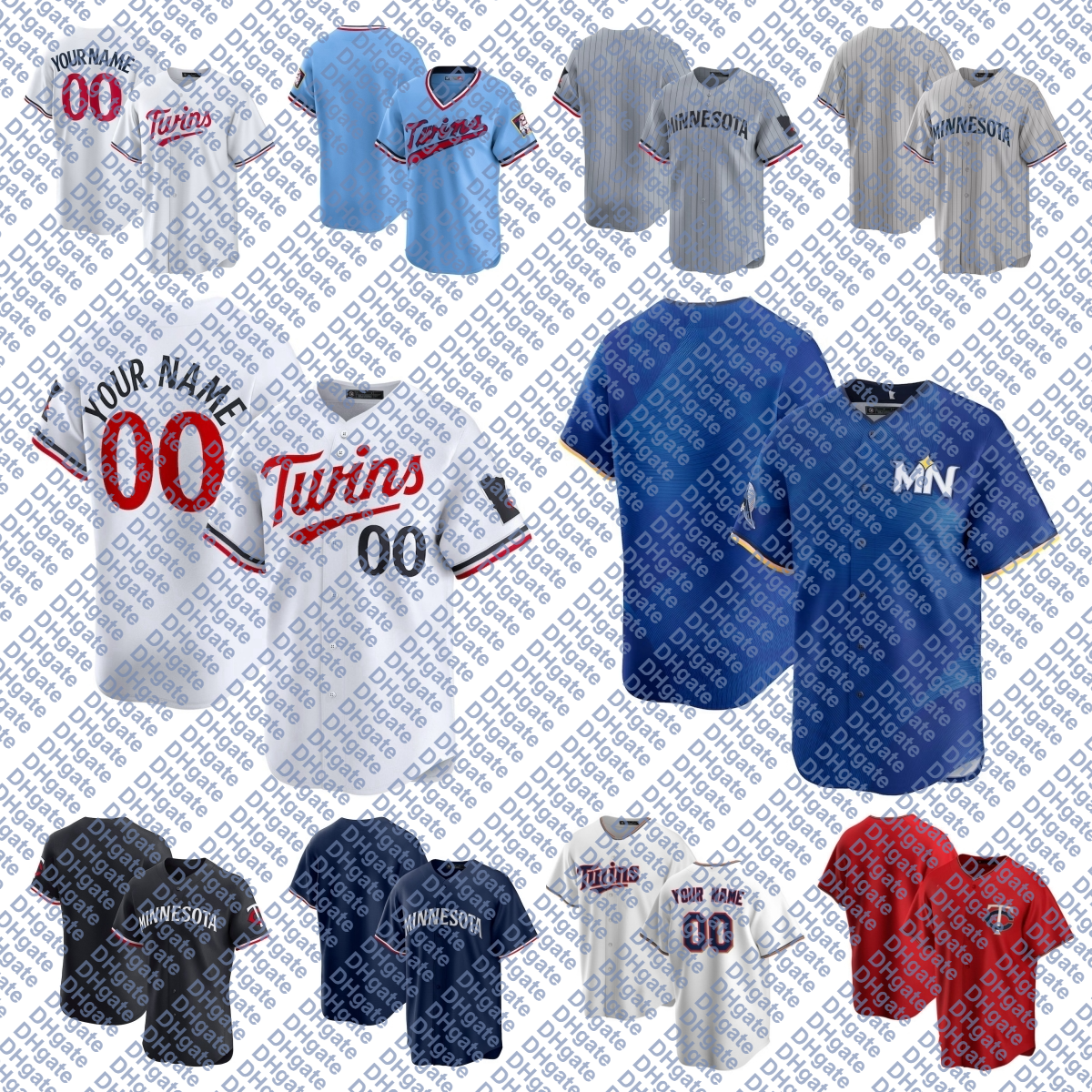 Ty France Twins Baseball Jersey Trevor Larnach Carlos Correa Byron Buxton Brooks Lee Ryan Jeffers Willi Castro Harrison Bader Matt Wallner Light Out Men Women Youth