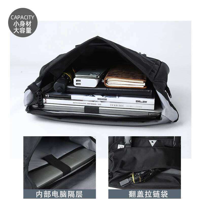 Men Crossbody Bag Casual Trendy Waterproof Large Capacity Lightweight For Teenage Daily Life Shoulder Bags