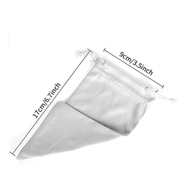 Wholesale Custom Microfiber Sunglasses Case Soft Drawstring Eye Glasses Pouch Cover