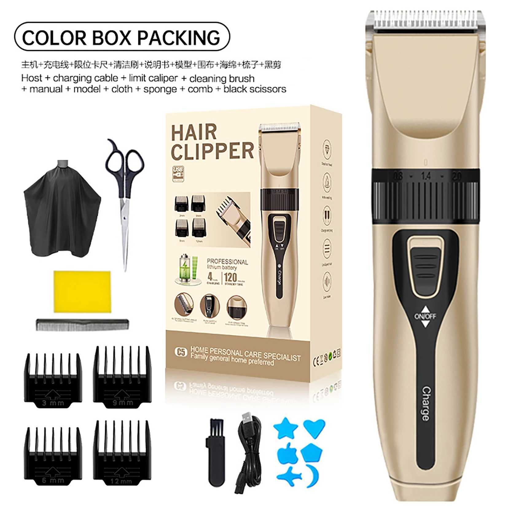 Home Electric Hair Clipper Set Low Noise and Long Battery Life Hair Trimmer USB Rechargeable Shaver and Hair Cutting Tool.XJ250624