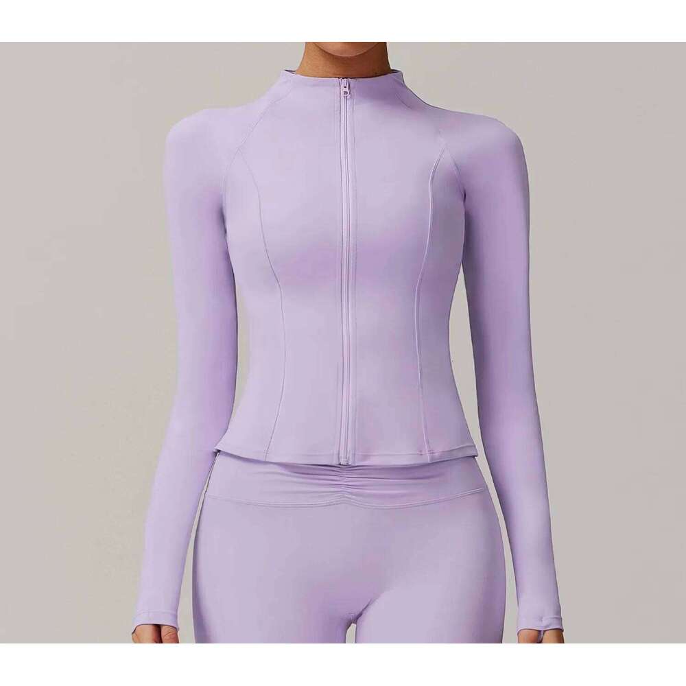New Sports zip up Jacket Women's Shirt Pilates Coat Running Women Top Yoga Clothes Workout Tops Fiess Sportswear Gym