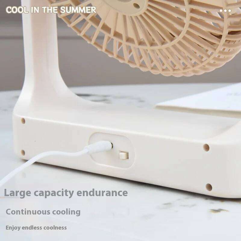 Dual Blade Magic Angle Adjustable Desktop Fan for Double - Layered Cool Breeze