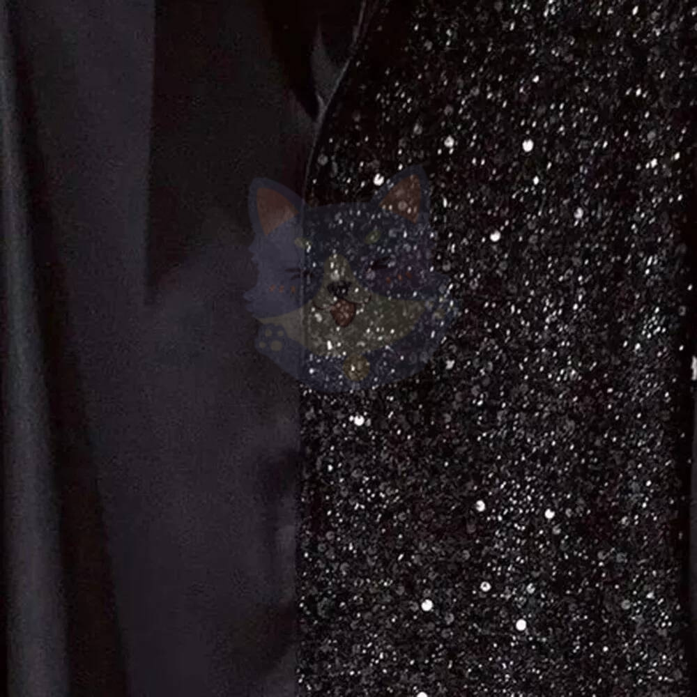 Mens Long Sleeve Shirt Fashion Nightclub Party Sequin Shirt Trend Stitching Button Shirt Unisex Lapel Solid Color Blouse 1af cb7