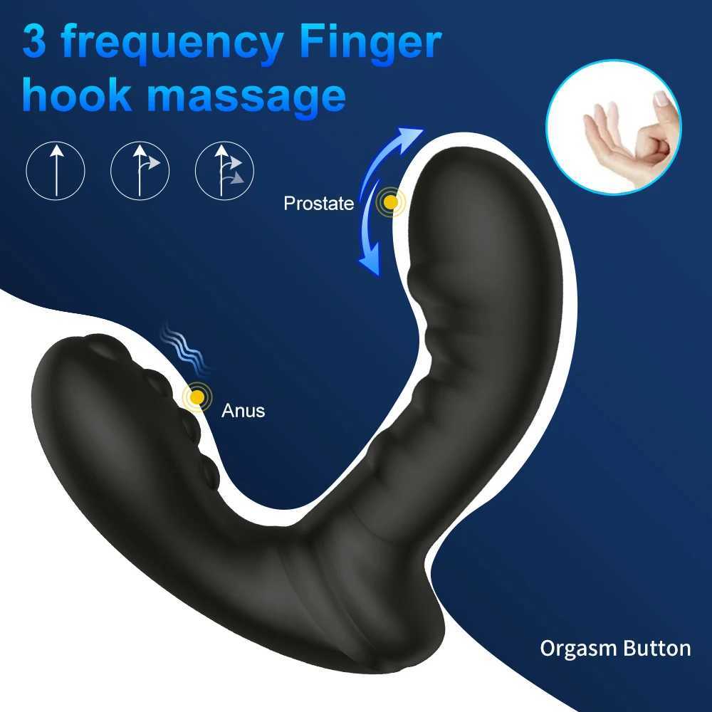 Male Prostate Massager Tickling Anal Vibrators Vibrating Butt Plug Vibrator GSpot Anal Dildo Stimulator Adult Sex Toys For Men W250624