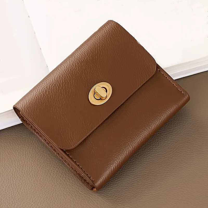 True Soft Leather Wallet Womens Short Style New Coin Zero Wallet Small Wallet Womens Large Capacity Card Bag XJ250624