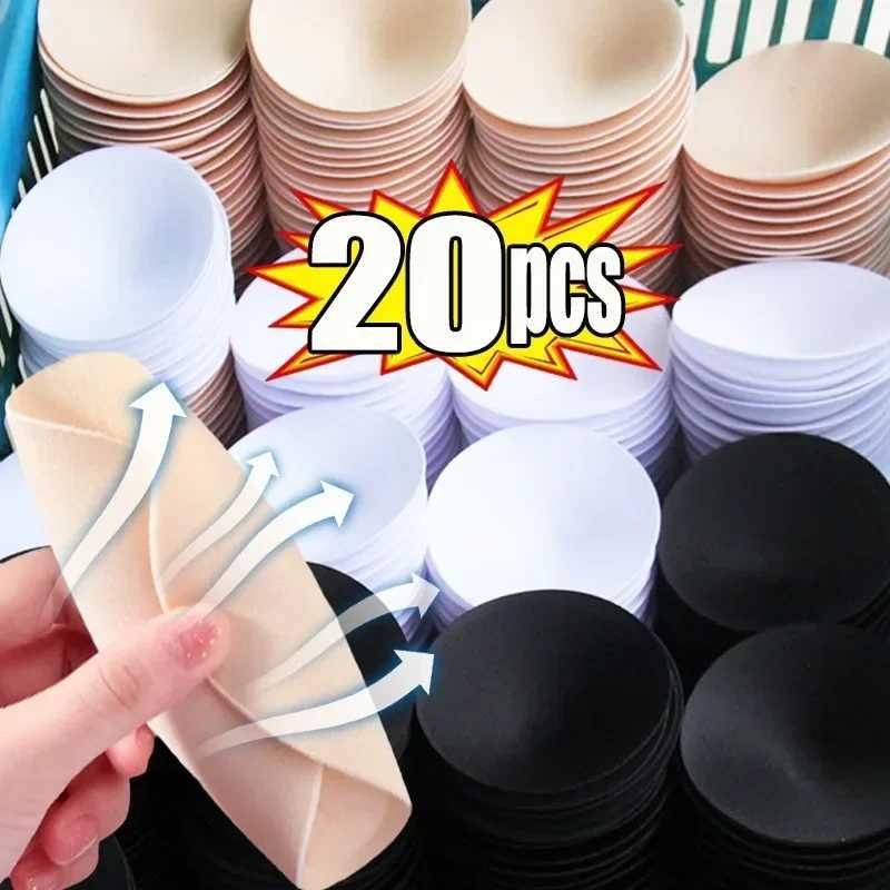 2/20pcs Soft Sponge Push Up Bra Pads for Women Invisible Inserts Removable Sports Breast Enhancers Chest Cup Pads Accessories W250624
