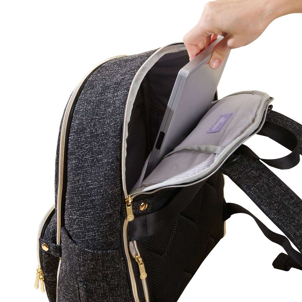 Sunveno Diaper Bag Backpack, Large Baby Nappy Bags with Portable Changing Pad for Moms Dads