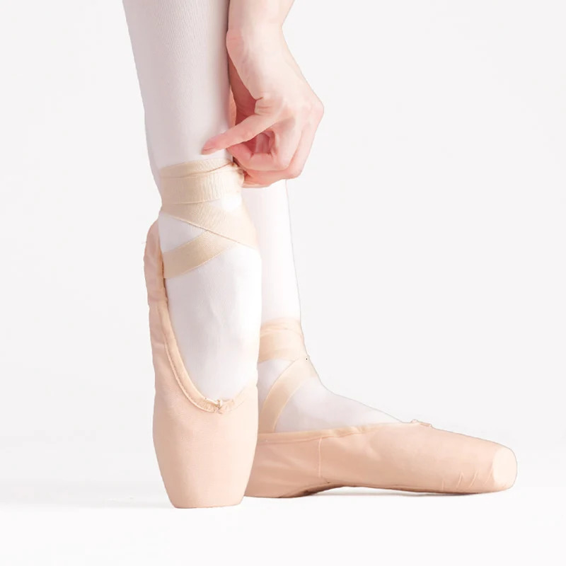 Sales Satin Ballet Pointe Shoes Professional Girls Ladies Ballerina Dance With Ribbons 250624