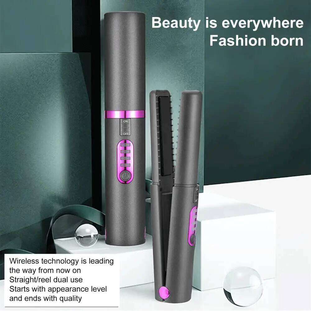 2-In-1 Curling Deep Wave Curler Temperature Adjustable Fast Heating Crimping Iron Styler Wand For All Hair Style