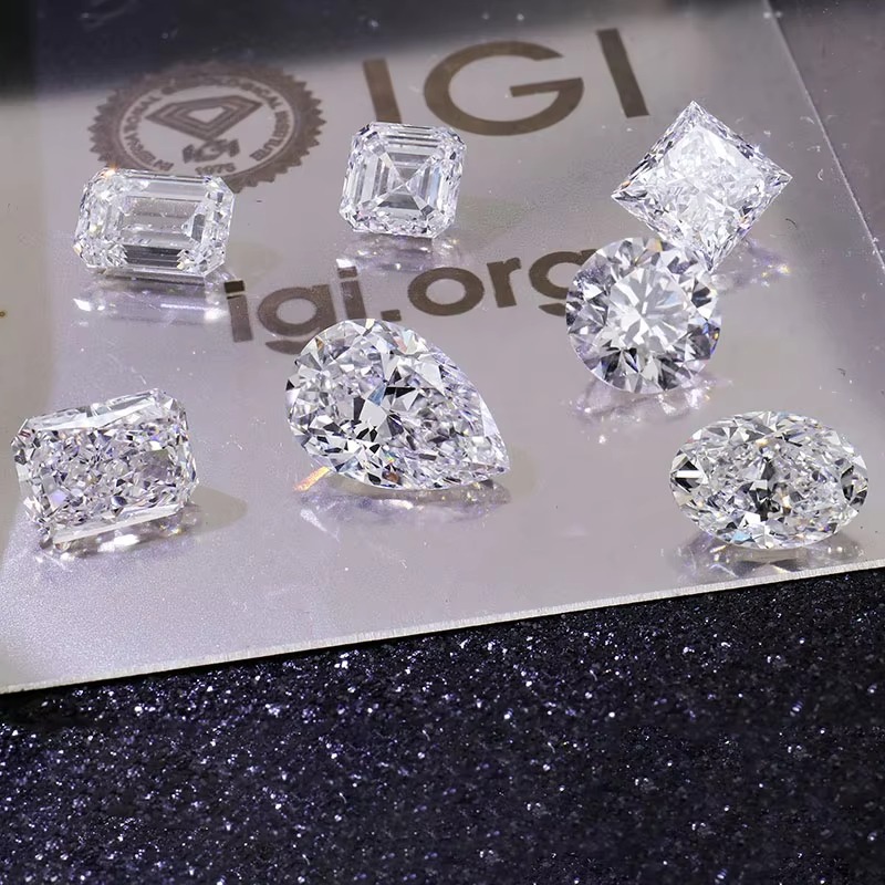 1-3CT IGI Certified VVS2 Lab Grown Diamond Loose CVD HPHT Fancy Cut Created Diamond Lab Grown Brilliant Diamond for Jewelry
