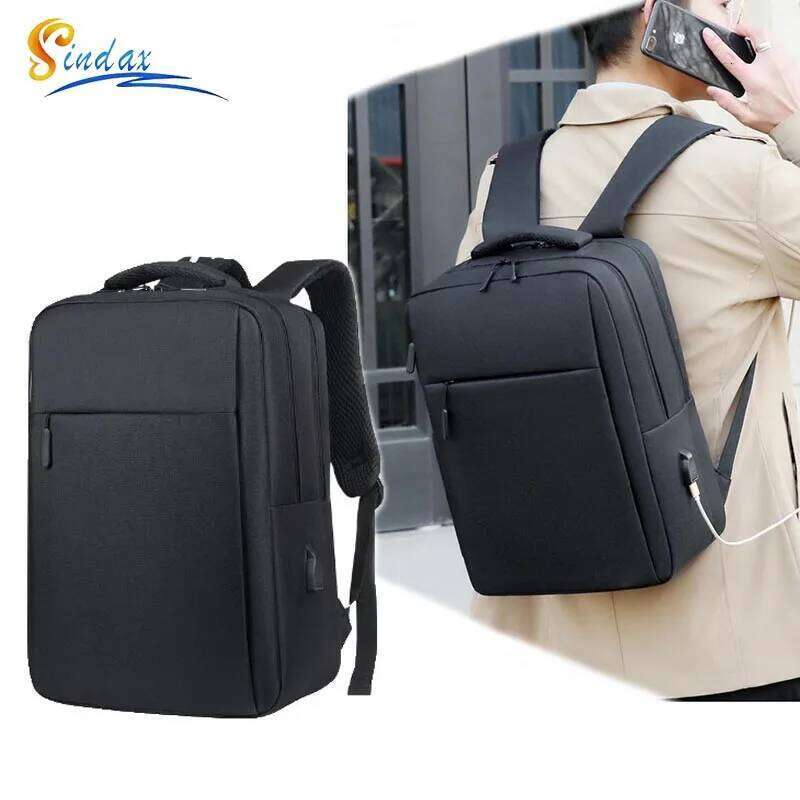 Large Capacity Waterproof Nylon 15.6 Inch Book Laptop Computer Bags Men's Travel Business Backpack