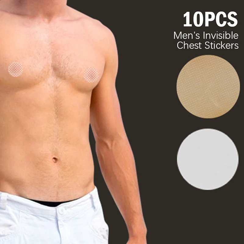 10PCS Men Nipple Cover Anti-Bump Invisible Disposable Nipple Patch Breast Lift Bra Running Protect Nipples StickerW250624
