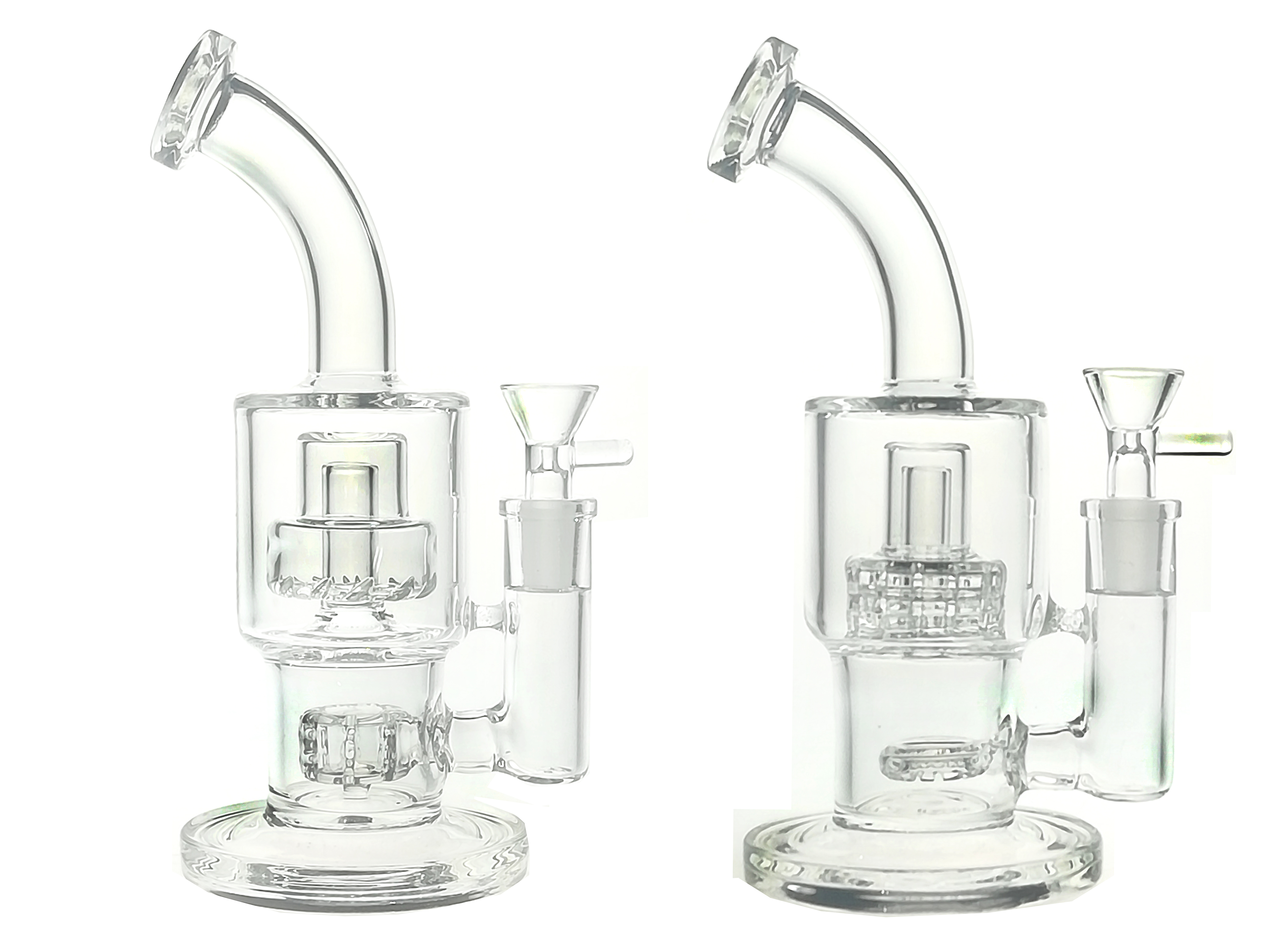 Glass Hookah Rig/Bubbler for smoking bong 8.5 inch Height and two perc