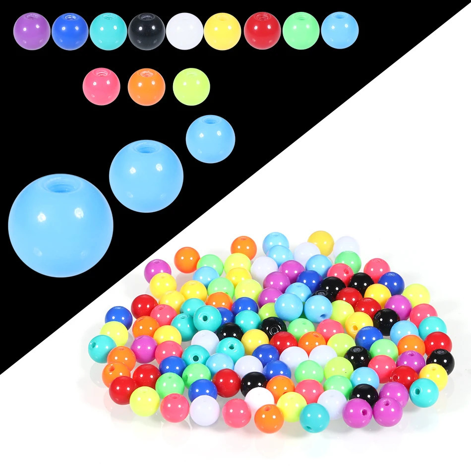 Wholesale Colorful Luminous Acrylic Replacement Ball Tongue Barbell Lip Ring Ear Belly Eyebrow Piercing Balls m 5mm 6mm Sexy 250613