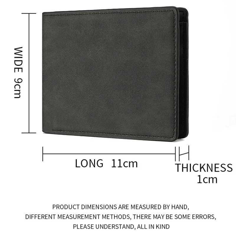 2025 New Wallet Mens Genuine PU Leather Male Short Zipper Simple Soft Leather Light Mey Clip Vintage Business Wallet StudentsXJ250624