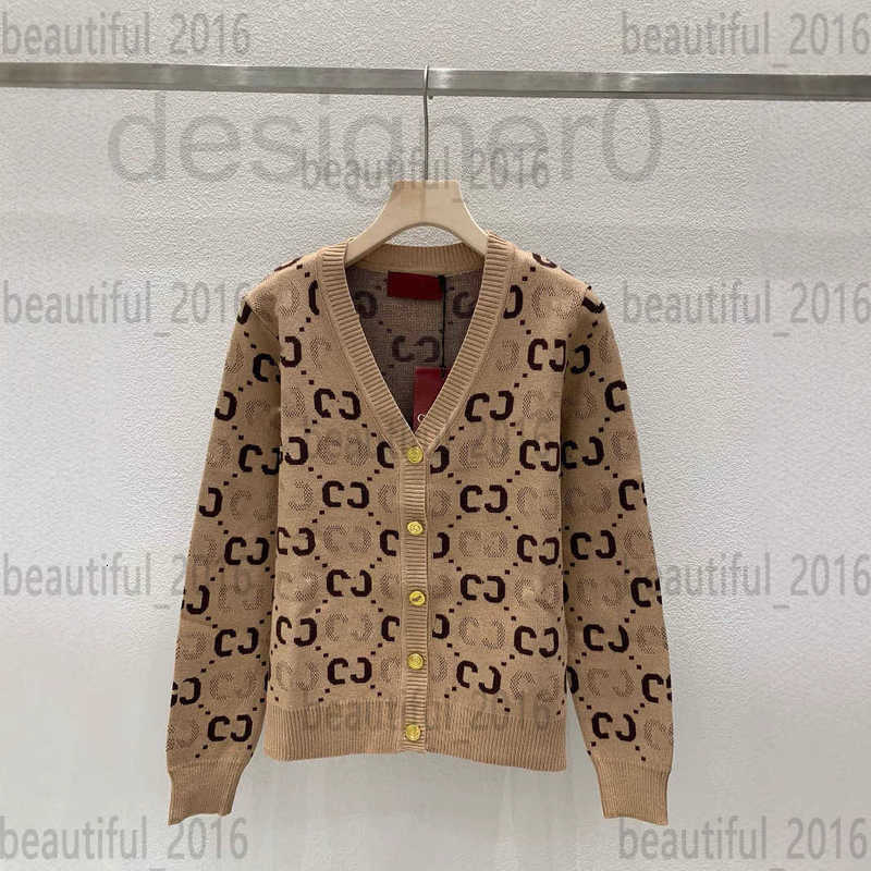 Women's Sweaters Designer New Autumn/winter Knitted V-neck Cardigan With Classic Floral Design Fashionable High-end Light Luxury Slimming And A Socialite FI1Y