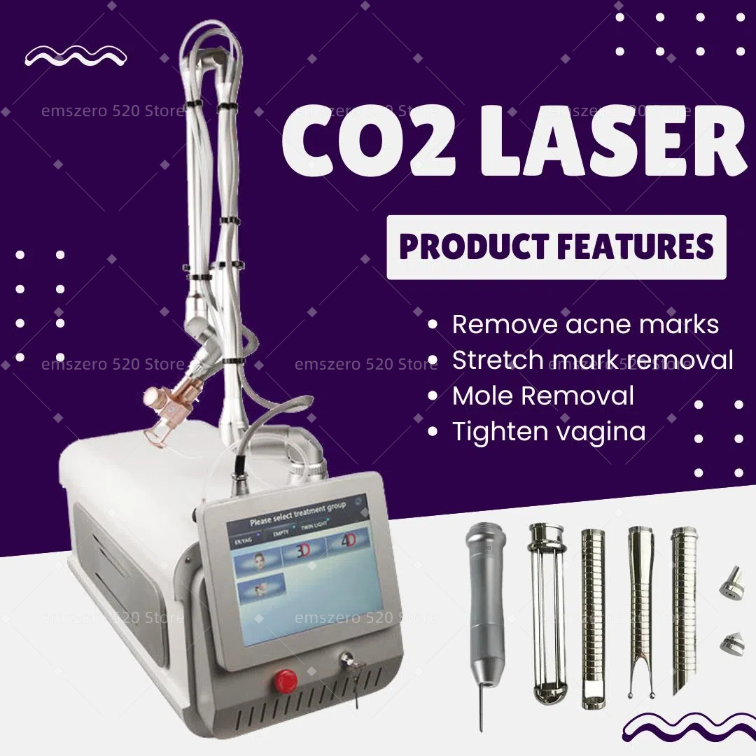 High Precision 10600nm Fractional CO2 Laser Equipment for Scar Repair, Collagen Boosting and Skin Firming Treatment