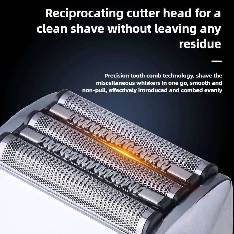 Kemei Km-3215 Waterproof Reciprocating Electric Shaver, 3D Floating Heads, USB Quick Charge Design, Men's Razor.