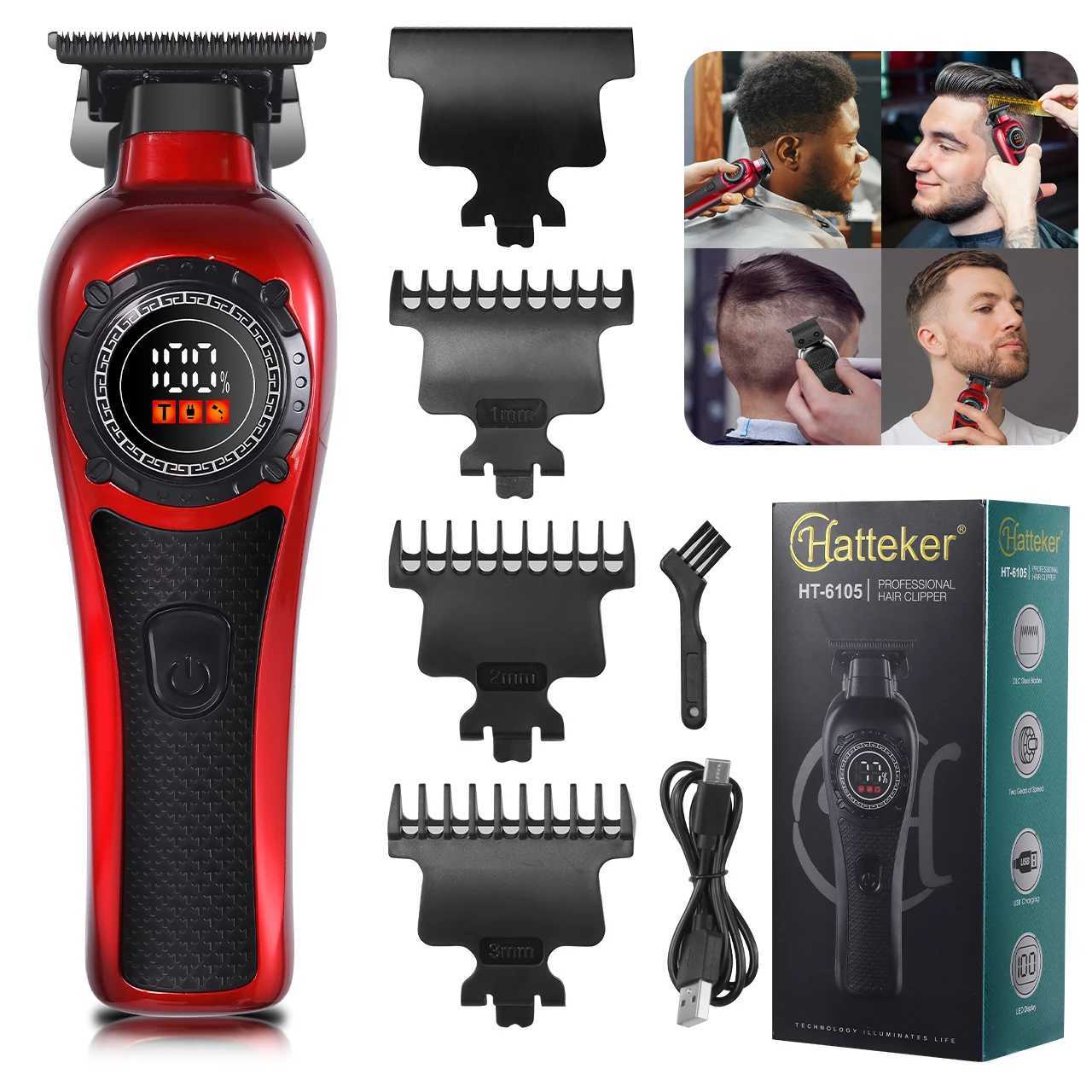 Solimpia Professional Hair Trimmer Man Electric Hair Clipper Barber Shop Carving Machine DLC Blade 7000RPM Rotating Motor XJ250624