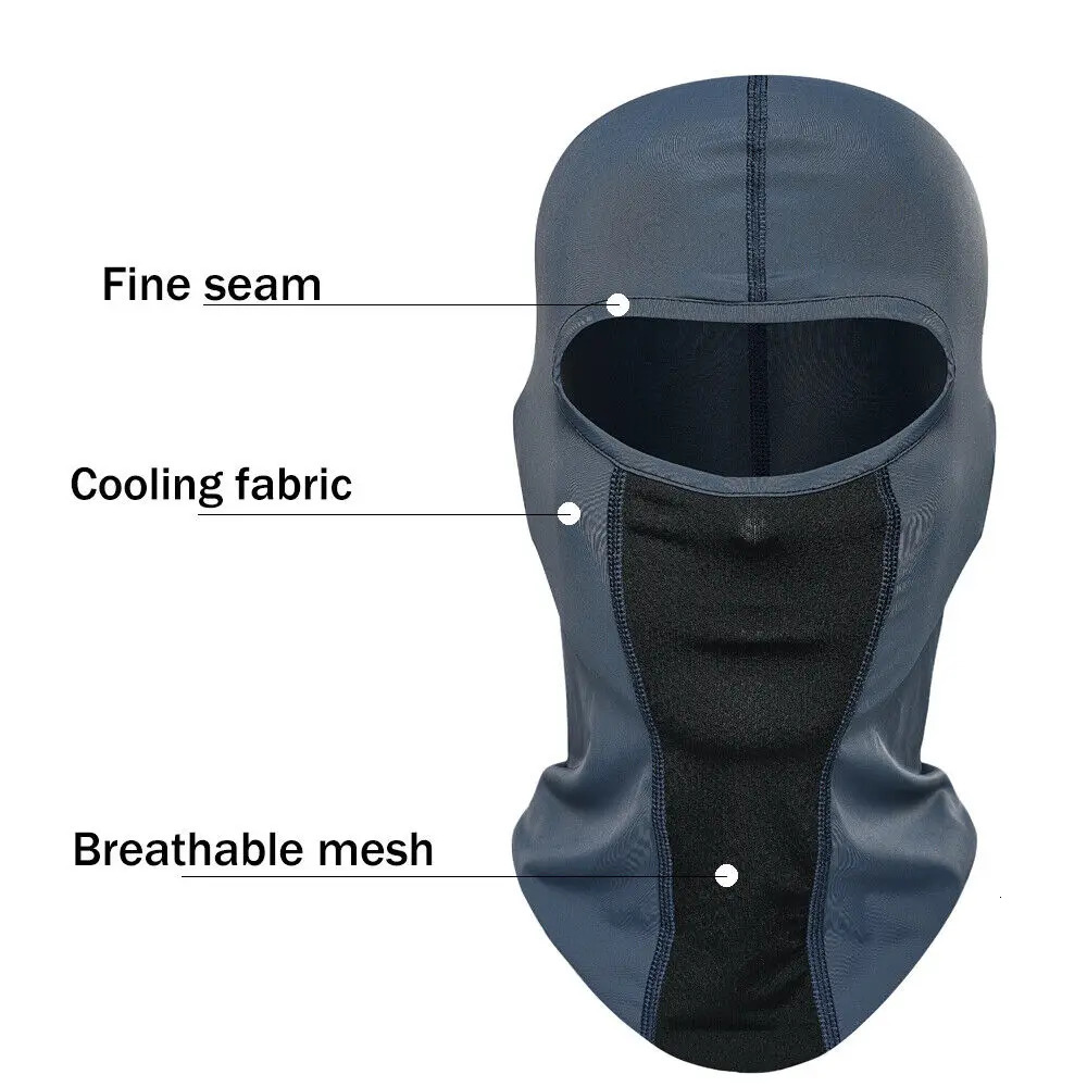 Tactical Balaclava Cooling Motorcycle Face Mask Men Women Cycling Face Cover Mask UV Protection Neck Face Protect Scarf 250624