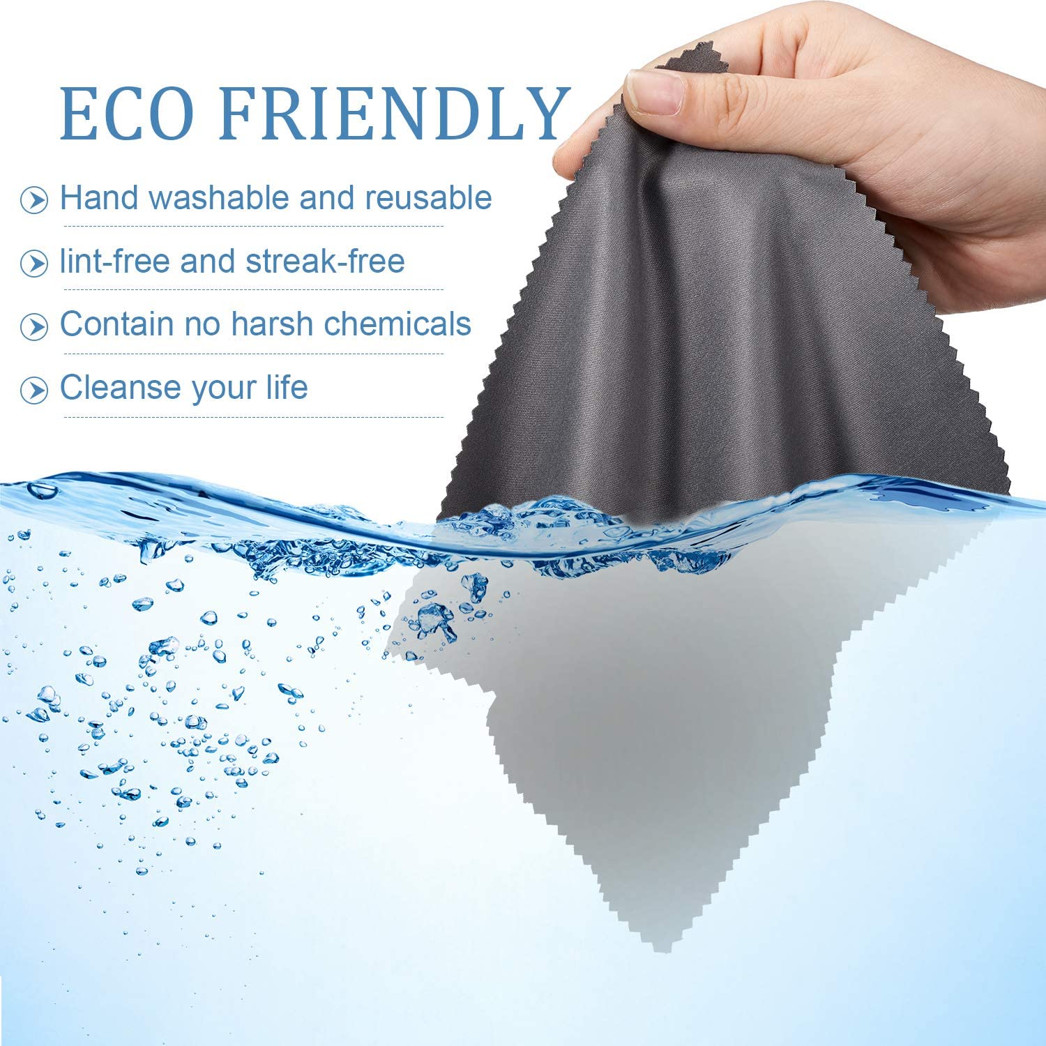 Microfiber Lens Cleaner Cloth for Sunglasses and Eyeglasses Accessory for Eyeglasses Care Products