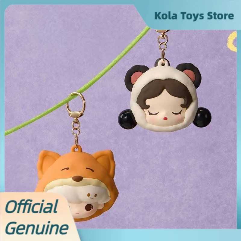 Genuine Pop Bean Pajama Party Series Headphone Case Blind Box Skullpanda Crybaby Dimoo Cute Headphone Case Mystery Box Toy Gift Y250624