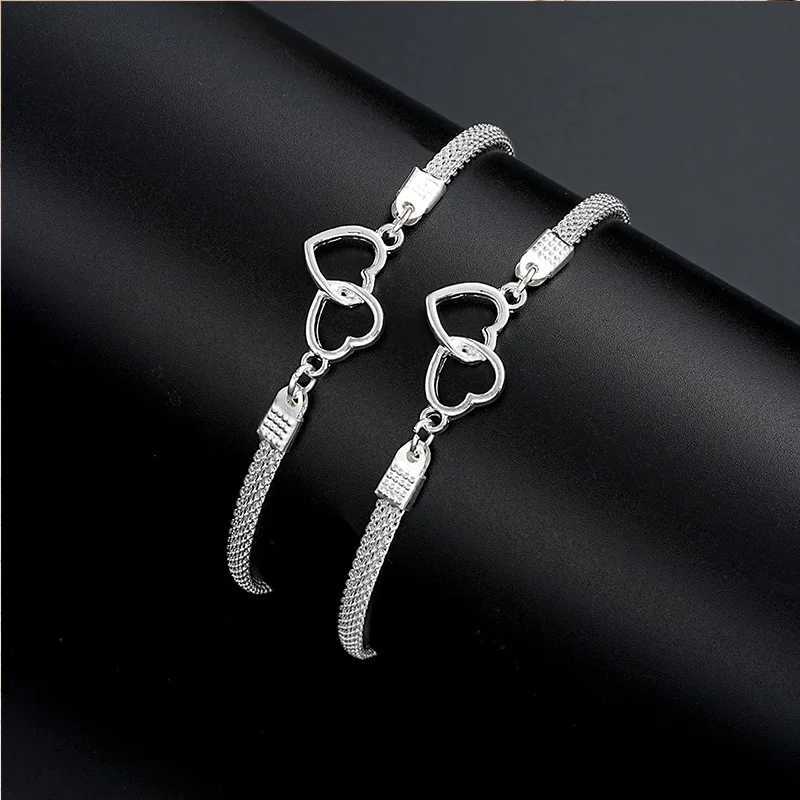 Heart Link Chain Anklets - Silver Color Waterproof Rhinestone Anklet for Women A Timeless Accessory for Every Occasion U250624