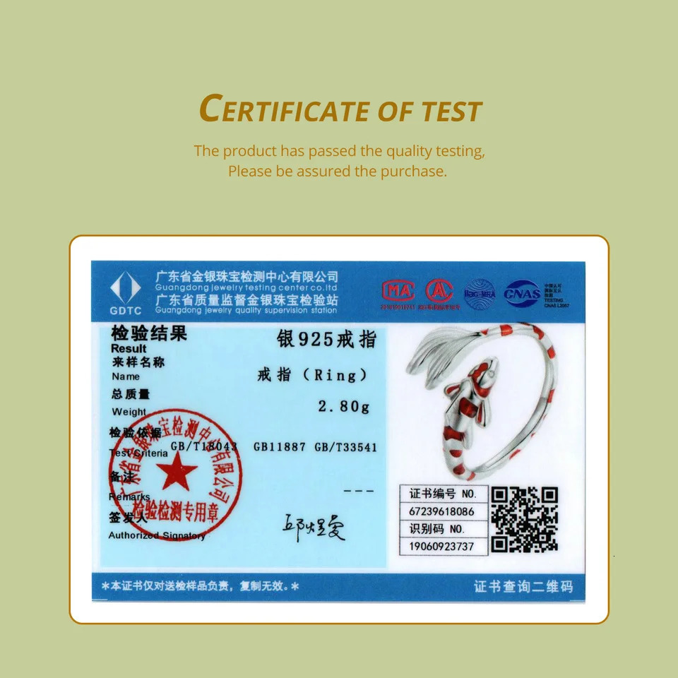 925 Sterling Silver Red Enamel Koi Opening Ring Lucky Fish Tail Adjustable Ring for Women Birthday Gift Fine Jewelry 250624