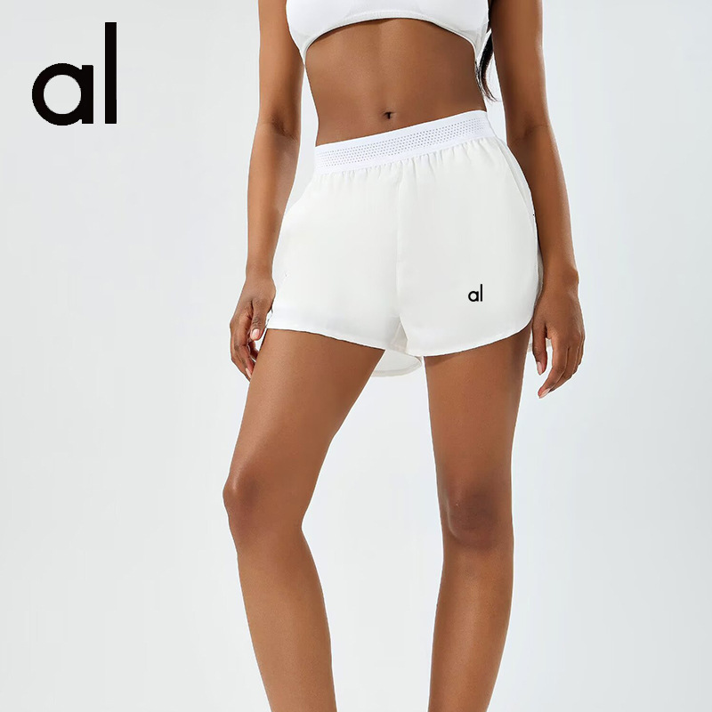 Designer Yoga Shorts Anti Exposure Hot Pants Fake Two Piece Sports Quick Dry Breathable Running Shorts Yoga Wear Fitness Shorts Gym Shorts Women Biker Shorts