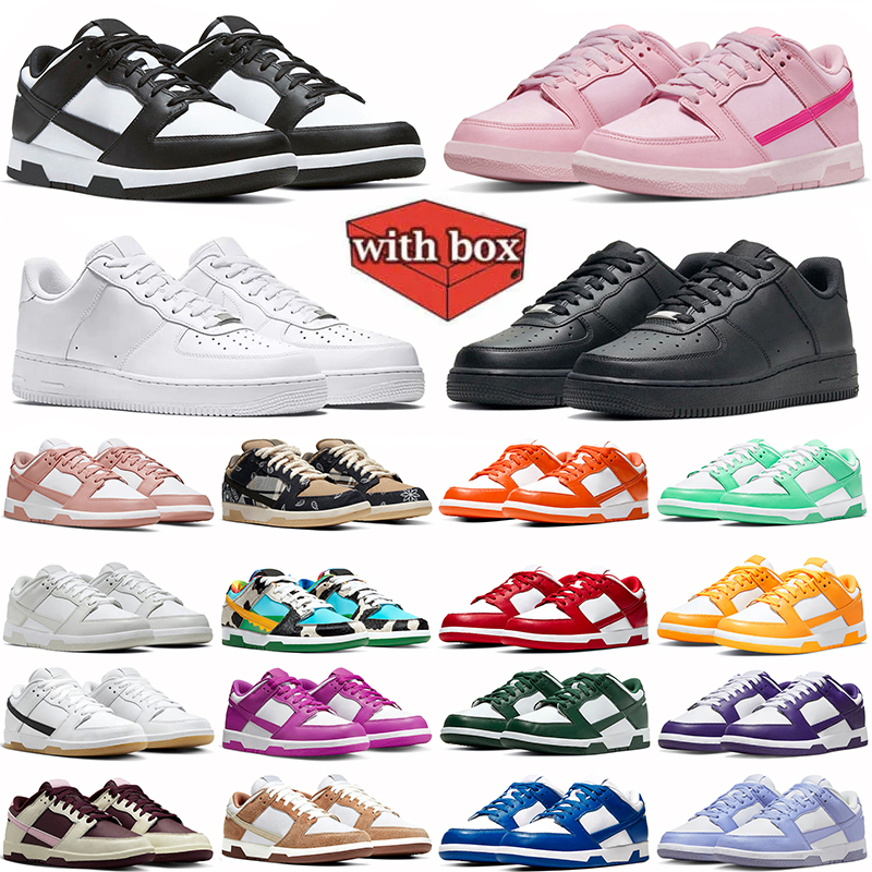 With box designer shoes for men women running shoes Tirple Black White mens trainers outdoors sports sneakers size eur36-46