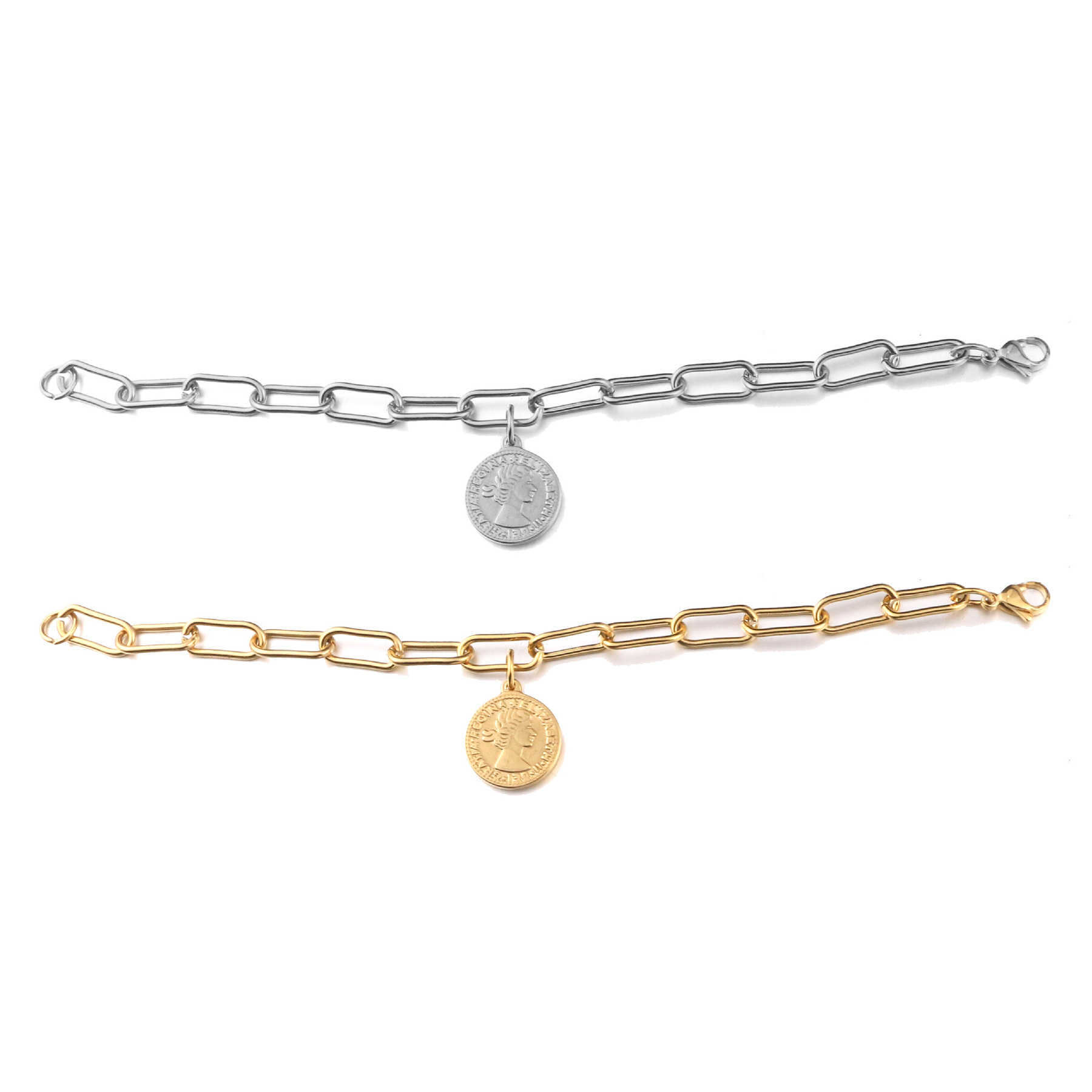 Stainless Steel San Benito Medal Bracelets For Wen Gold/Silver Color Metal Saint St Beict Bracelet Toggle Bracelet X250129