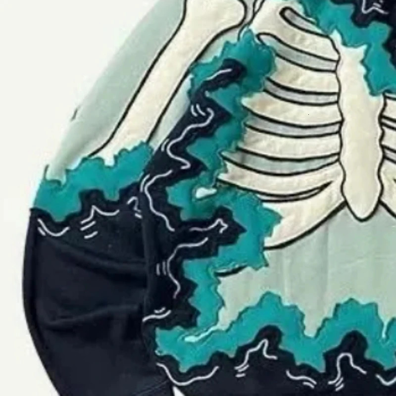 Y2k Aesthetic Skull Print Hoodies Tops Women Men Autumn Harajuku Streetwear Hoody Punk Casual Loose Vintage Grunge Sweatshirts 250618